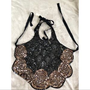 Haute Hippie Sequin Top O/S